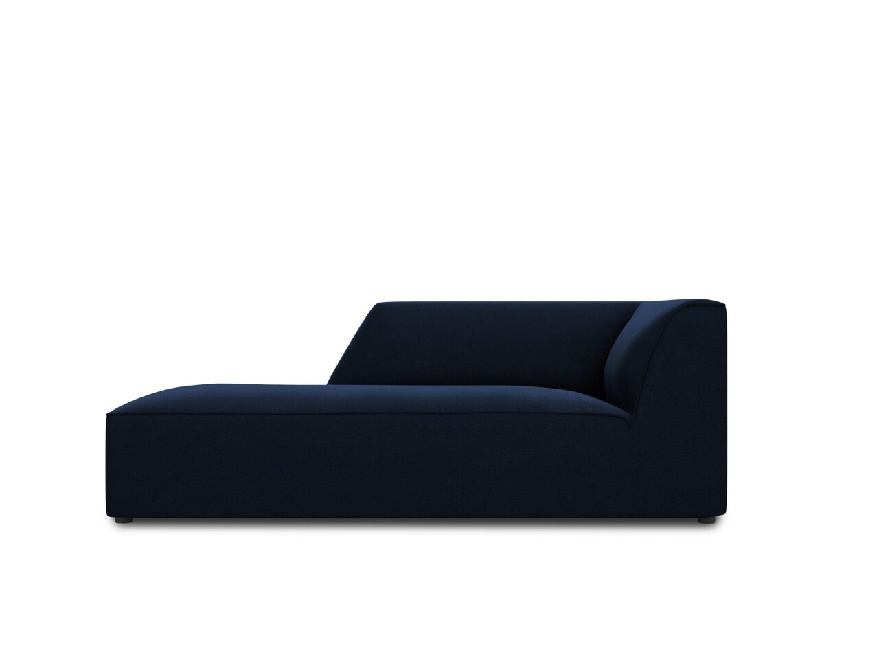 Sezlong living stanga 1 loc, Ruby, Micadoni Home, BL, 180x93x69 cm, catifea, albastru regal - imagine 7